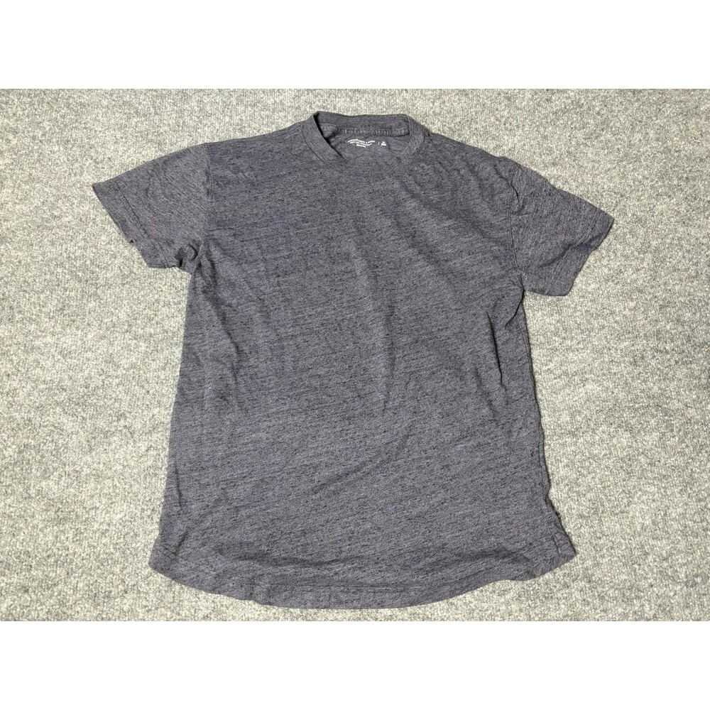 Abercrombie & Fitch Shirt Mens M Blue Short Sleeve Crew Neck Tagless Relaxed